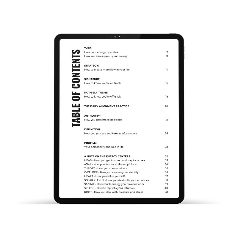DIGITAL Custom Human Design Guidebook