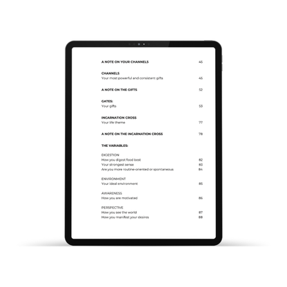 DIGITAL Custom Human Design Guidebook
